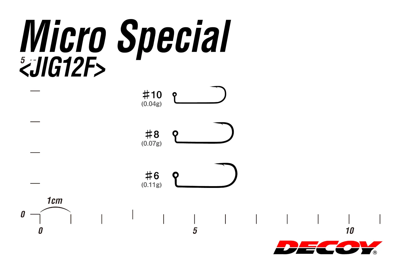 Decoy Jig 53F Hover Shot Hook for Hover Strolling Technique