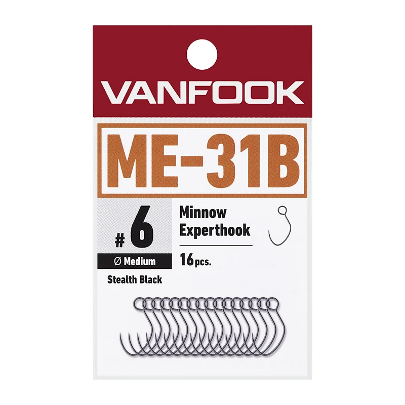 Vanfook ME-31B Minnow Experthook Medium Wire #5 (16pcs)