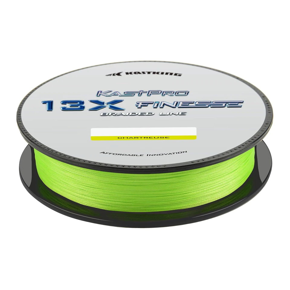  KastKing 13X Finesse Braided Line, Chartreuse,10LB