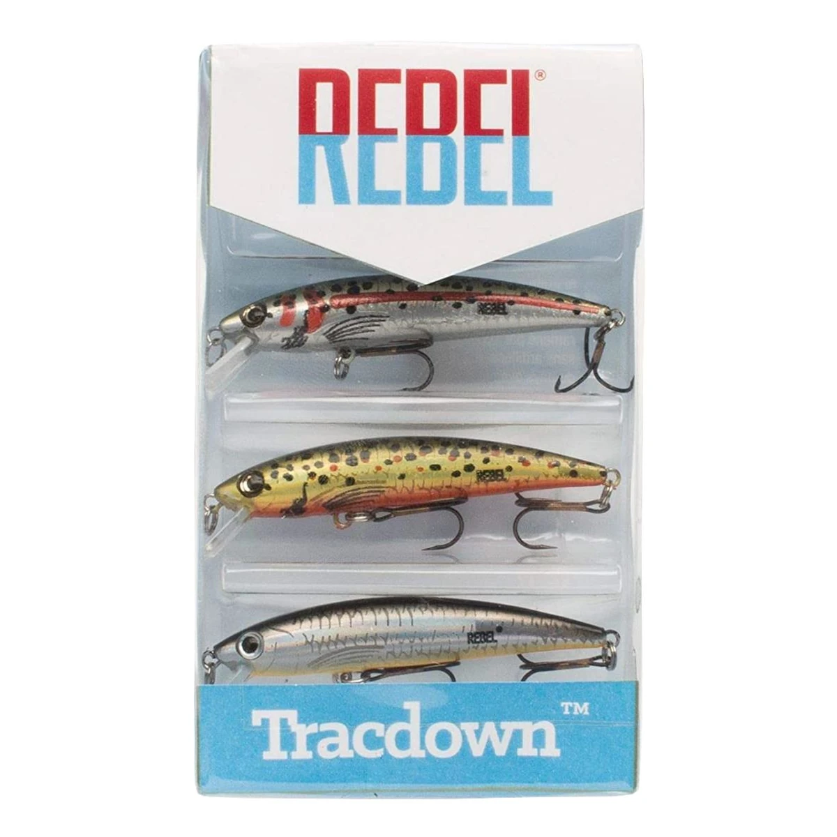 Rebel Tracdown Ghost Minnow 3-Pack