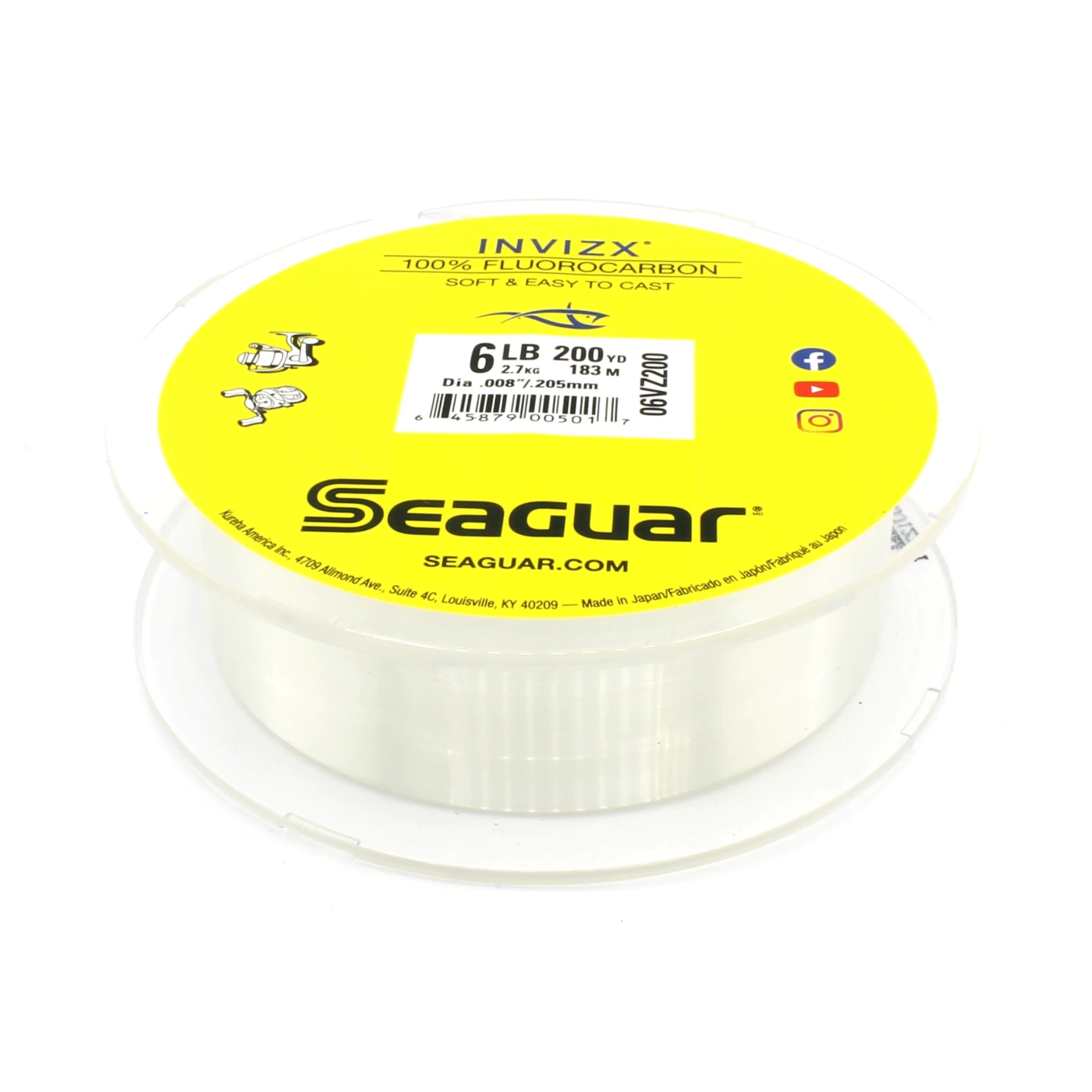 Seaguar InvizX Fluorocarbon Line 15lb 200yd